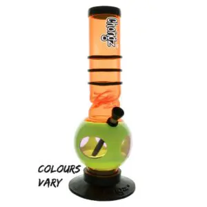 Green And Orange Acrylic Water Pipe Bobble bottom 30cm