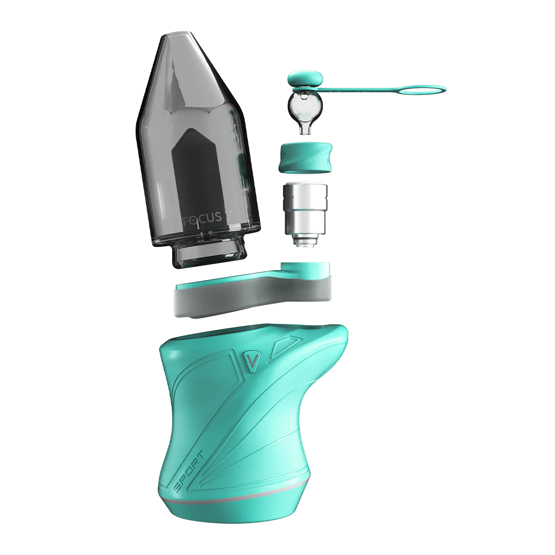 A teal and silver tattoo machine with a sleek design.